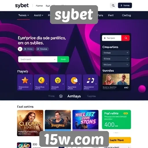 Análise da interface do usuário do site sybet